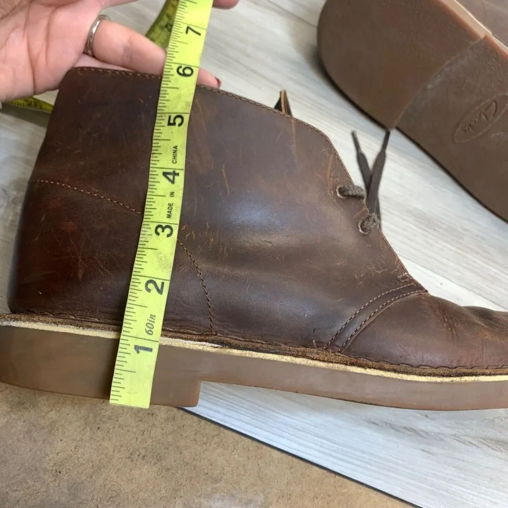 Clarks Men's Bushacre 2 Chukka Boot Desert Leather Brown US 11.5 M‎